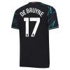 Camisola Manchester City De Bruyne 17 Homen Equipamento 3ª 23/24